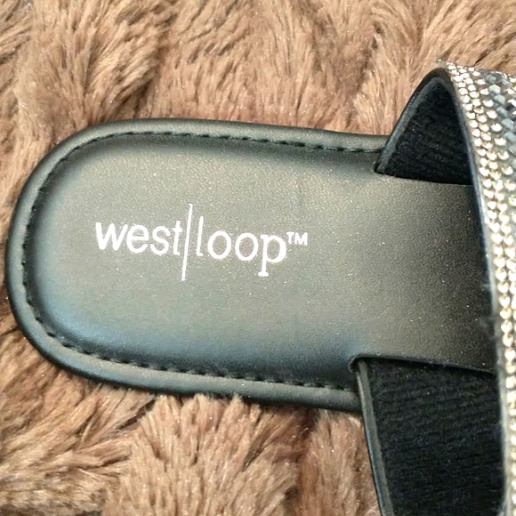 West loop sandals blingy size 7 to 8 - Picture 2 of 6